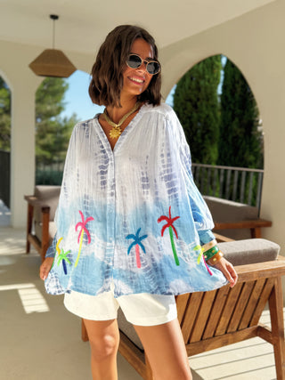 Chemise TIE&DYE bleu