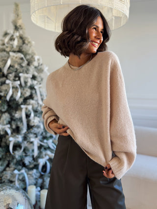 Pull BABY ALPAGA beige