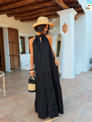 Robe POPELINE noir