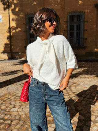 Pull NOEUD écru
