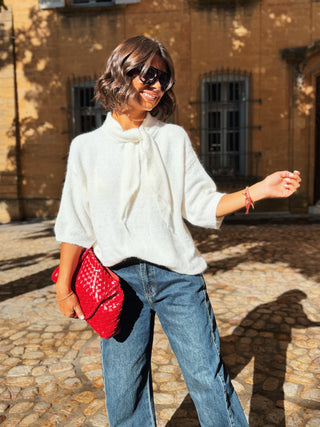 Pull NOEUD écru