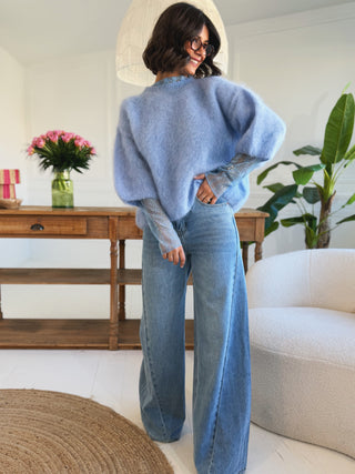 Jean PALAZZO denim clair