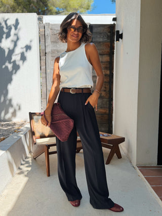 Pantalon à pinces MIKKY marine