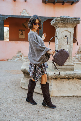 Pull LUNA oversize taupe