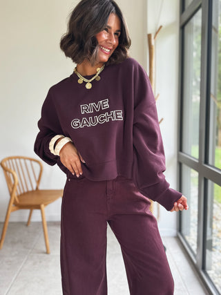 Sweat RIVE GAUCHE bordeau