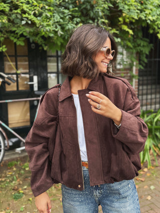 Bombers façon daim OSLO chocolat