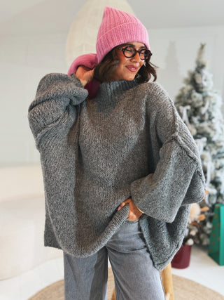 Pull OVERSIZE gris
