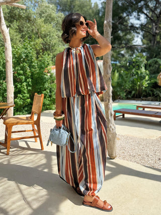 Ensemble rayé ALAÏA