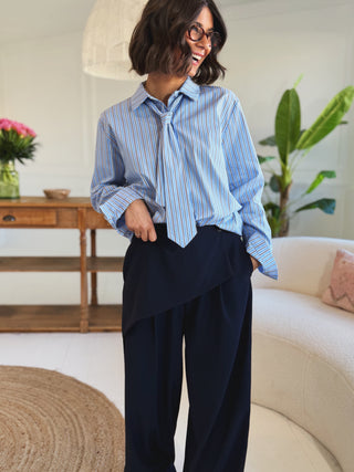 Chemise CRAVATE rayée bleu