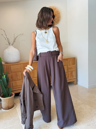 Pantalon JOSEPH chocolat