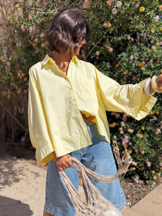 Chemise POPELINE jaune