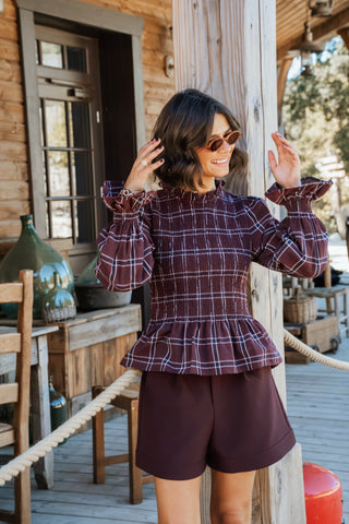 Blouse  GARANCE bordeaux&marine