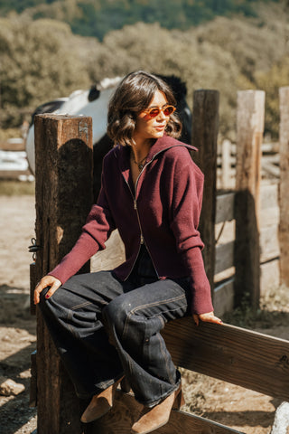 Gilet ZIP Prune