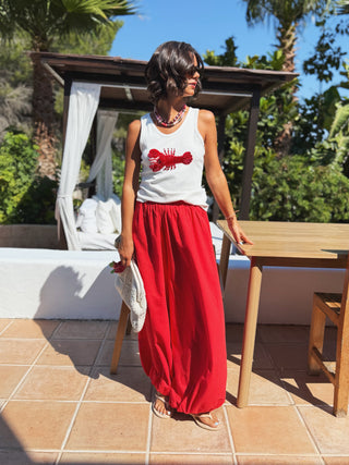 Pantalon BALLON rouge