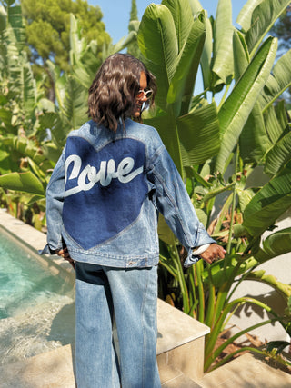 Veste en jean LOVE