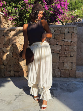 Pantalon FORMENTERA ballon ecru (Pré-commande)
