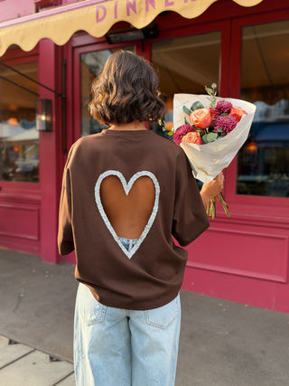Tee-shirt COEUR chocolat