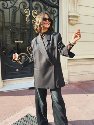 Blazer asymétrique noir