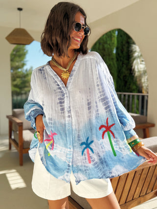 Chemise TIE&DYE bleu