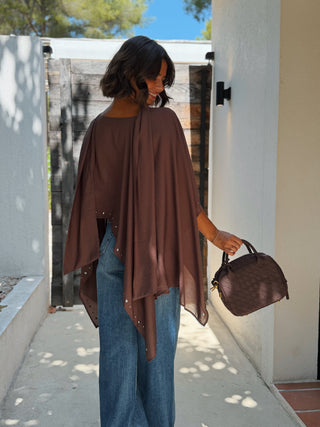 Top CAPE HARPER chocolat