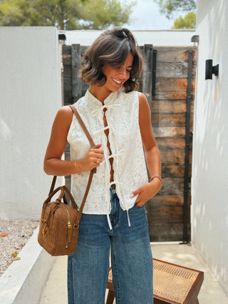 Blouse DENTELLE blanc