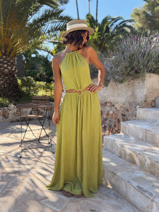 Robe BLUSH vert olive
