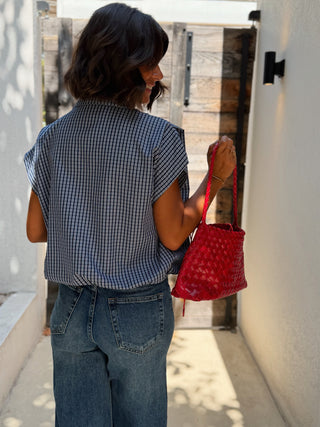 Chemise CARREAUX sans manche marine