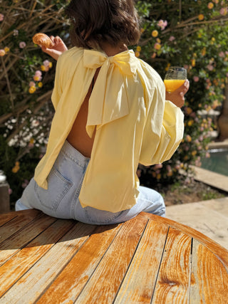 Top CAMELIA jaune