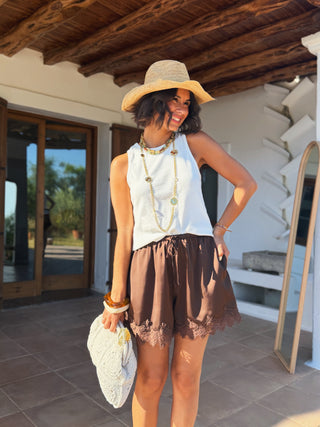 Short LIVY chocolat (Pré-Commande)