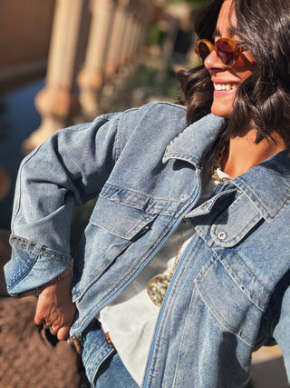 Veste BOMBERS en jean