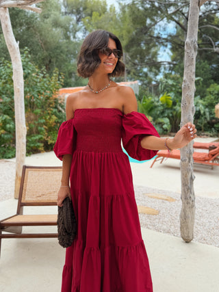 Robe SANTORIN bordeaux