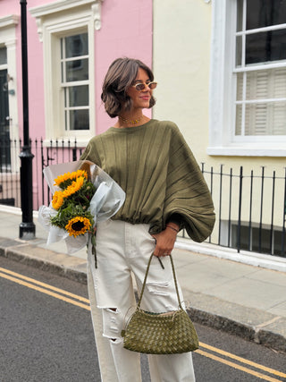 Pull MAËL vert olive