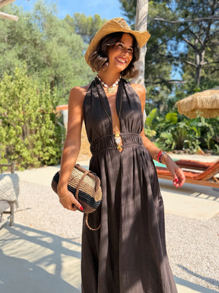Robe OCÉANE chocolat