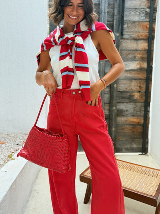 Pull POLO rouge