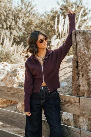 Gilet ZIP Prune