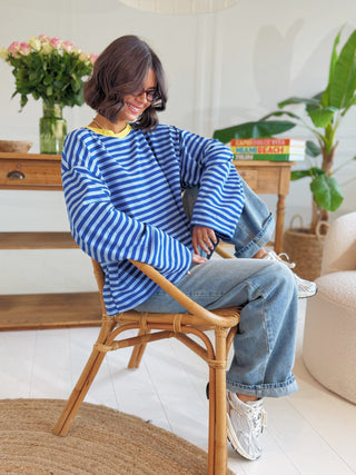 Tee-shirt MARINIÈRE bleu ciel&bleu