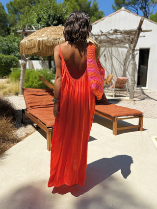 Robe SATIN orange