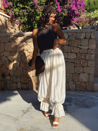 Pantalon FORMENTERA ballon ecru (Pré-commande)