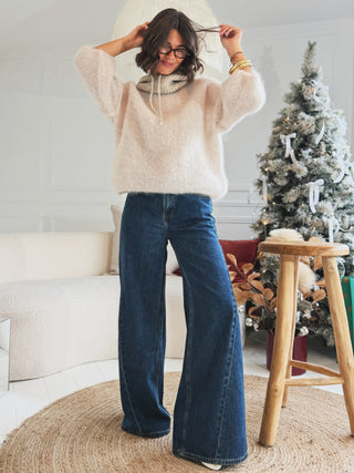 Jean PALAZZO bleu brut denim