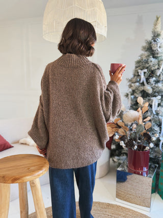 Pull OVERSIZE taupe