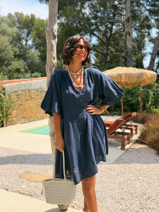 Robe LISA bleu marine