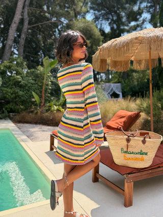 Robe POOL rayée multicolore