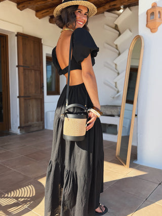 Mini sac seau noir