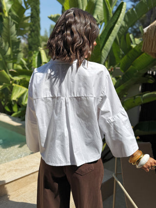 Chemise courte RAPH blanche