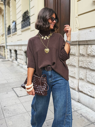 Pull ANNY chocolat