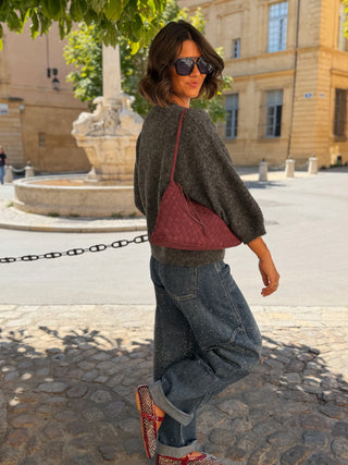Gilet manches 3/4COZY  gris
