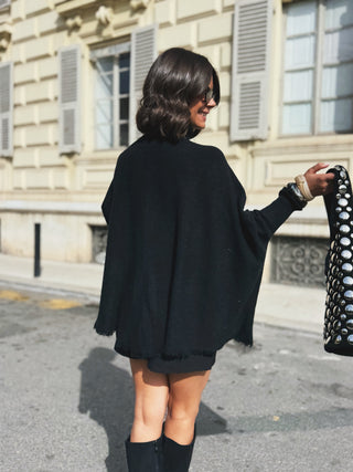 Pull col roulé LOUISE noir
