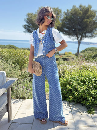 Ensemble en JEAN imprimé NOEUD