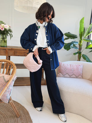 Sur-chemise en jean brut VIRGINIE