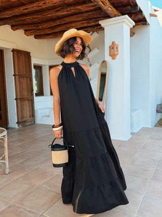Robe POPELINE noir